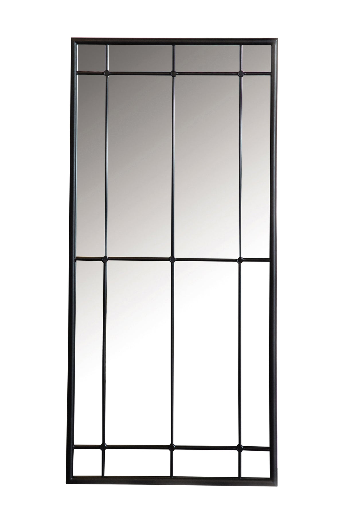 Coaster Annetta Rectangular Window Pane Wall Mirror Black Model 962913