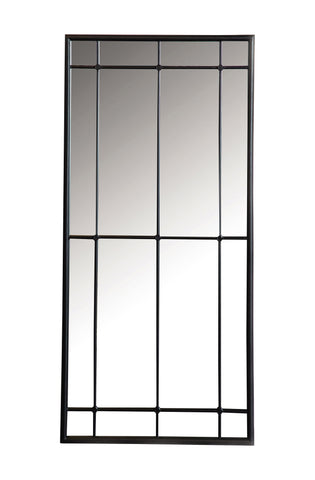 Coaster Annetta Rectangular Window Pane Wall Mirror Black Model 962913