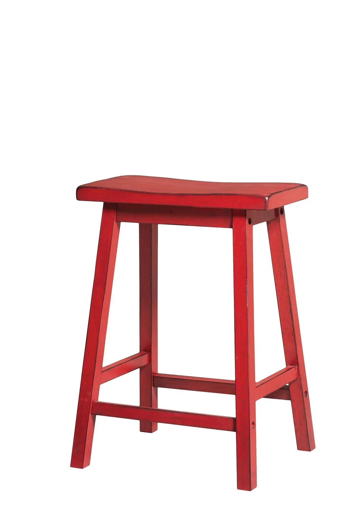 Gaucho Antique Red Stool Model 96649 By ACME Furniture
