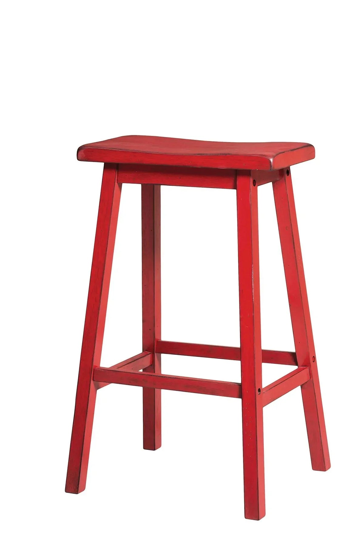 Gaucho Antique Red Bar Stool Model 96650 By ACME Furniture