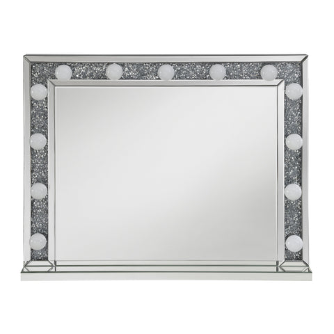 Coaster Wilmer Rectangular Table Mirror with Lighting Silver Model 969525