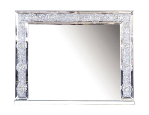 Coaster Wilmer Rectangular Table Mirror with Lighting Silver Model 969525