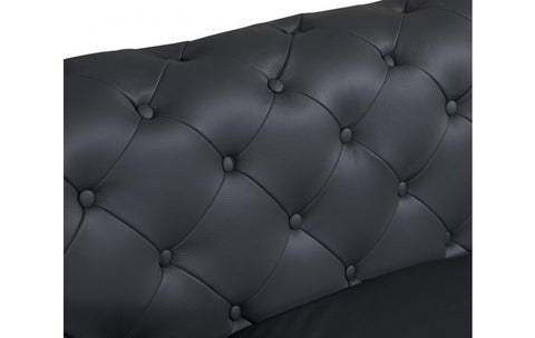 970 DivanItalia Dark Gray Sofa and Two Armchairs Set – Top Grain Italian LeatherModel:  970-DK_GRAY-2CH-SET