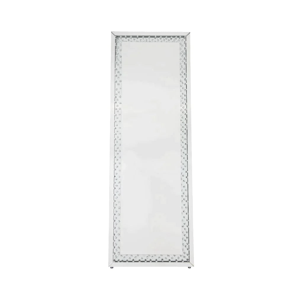 Nysa Mirrored & Faux Crystals Accent Mirror Model 97025 By ACME Furniture
