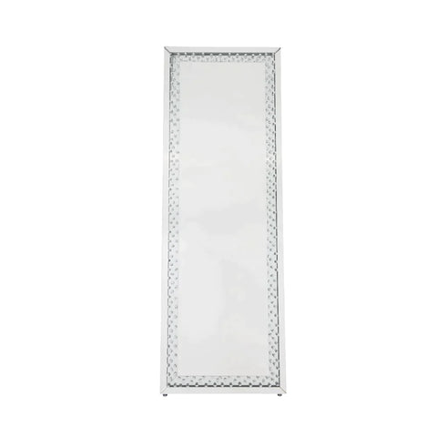 Nysa Mirrored & Faux Crystals Accent Mirror Model 97025 By ACME Furniture