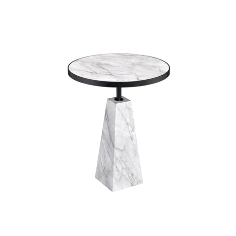 Galilahi Faux Marble & Black Accent Table Model 97127 By ACME Furniture