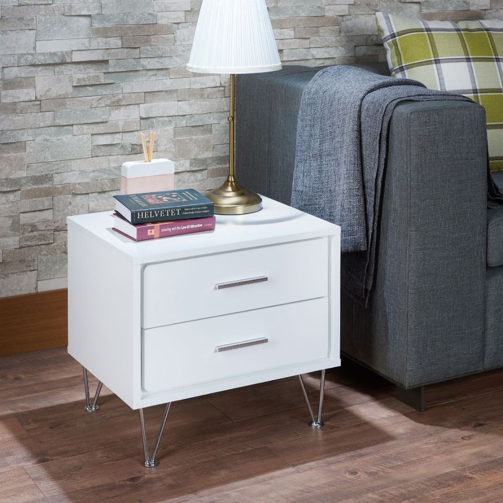 Deoss White Accent Table Model 97332 By ACME Furniture