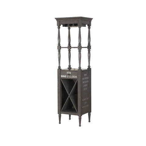 Anthony Antique Gray Wine Cabinet Model 97460 By ACME Furniture