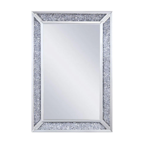 Noralie Mirrored & Faux Diamonds Wall Decor Model 97572 By ACME Furniture