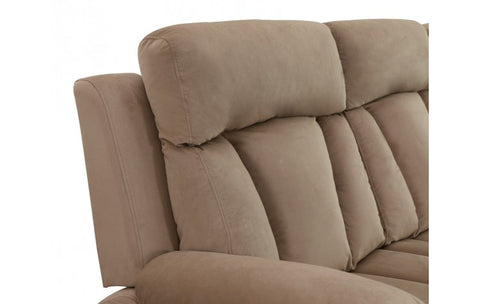 9760 Beige Microfiber Fabric Reclining SofaModel:  9760-BEIGE-S