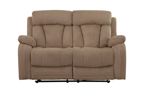 9760 Beige Microfiber Fabric Reclining LoveseatModel:  9760-BEIGE-L