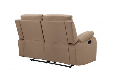 9760 Beige Microfiber Fabric Reclining LoveseatModel:  9760-BEIGE-L