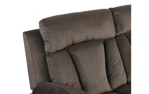 9760 Brown Microfiber Fabric Reclining SofaModel:  9760-BROWN-S
