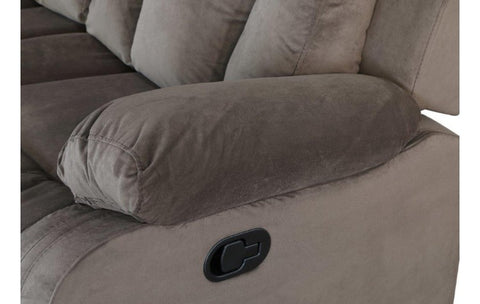 9760 Brown Microfiber Fabric Reclining SofaModel:  9760-BROWN-S