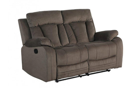 9760 Brown Microfiber Fabric Reclining LoveseatModel:  9760-BROWN-L
