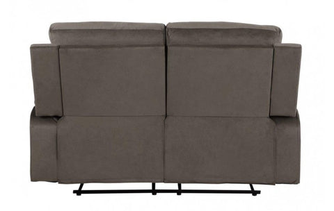 9760 Brown Microfiber Fabric Reclining LoveseatModel:  9760-BROWN-L