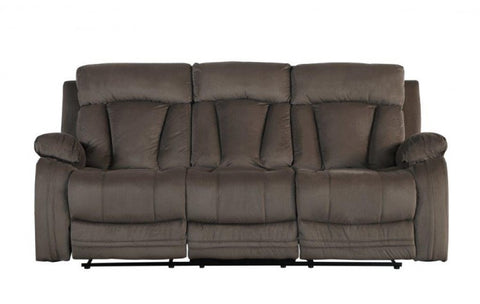 9760 Brown Microfiber Fabric Reclining SofaModel:  9760-BROWN-S
