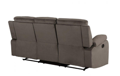 9760 Brown Microfiber Fabric Reclining SofaModel:  9760-BROWN-S