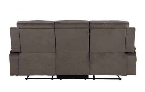 9760 Brown Microfiber Fabric Reclining SofaModel:  9760-BROWN-S