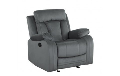 9760 Gray Microfiber Fabric Reclining ChairModel:  9760-GRAY-CH