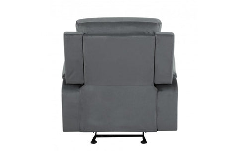 9760 Gray Microfiber Fabric Reclining ChairModel:  9760-GRAY-CH