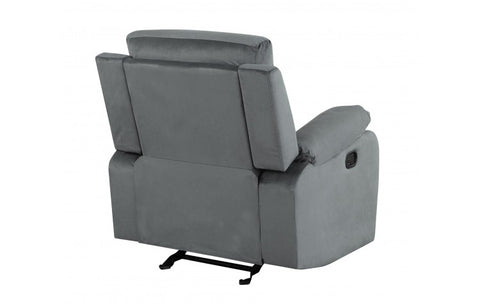 9760 Gray Microfiber Fabric Reclining ChairModel:  9760-GRAY-CH