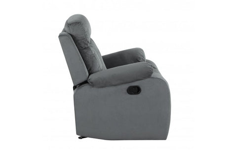 9760 Gray Microfiber Fabric Reclining LoveseatModel:  9760-GRAY-L