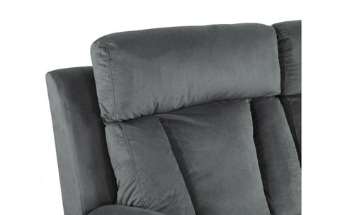 9760 Gray Microfiber Fabric Reclining LoveseatModel:  9760-GRAY-L