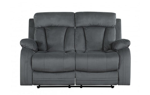 9760 Gray Microfiber Fabric Reclining LoveseatModel:  9760-GRAY-L