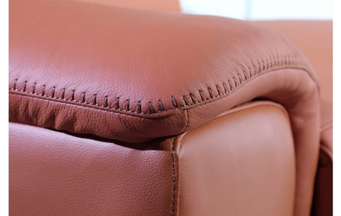 9762 DivanItalia Camel 3-Piece Modular Power Reclining Sofa – Top Grain Italian LeatherModel:  9762-CAMEL-3.3-HT