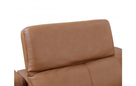 9762 DivanItalia Cognac 5-Piece Sectional with 3 Power Recliners and 1 Console Top Grain Italian LeatherModel:  9762-COGNAC-5PC-3PWR-SECTIONAL-GROUP