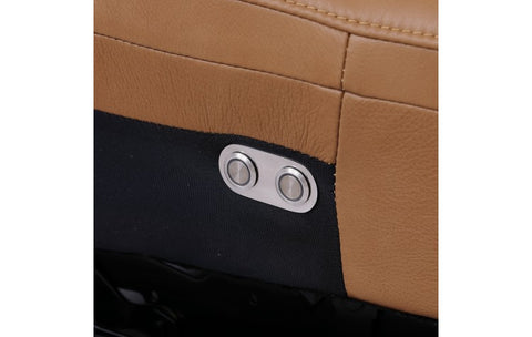 9762 DivanItalia Cognac Top Grain Italian Leather Modular LoveseatModel:  9762-COGNAC-2.2-HT