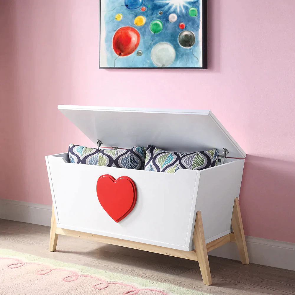 Padma White & Red Youth Chest Model 97633 By ACME Furniture
