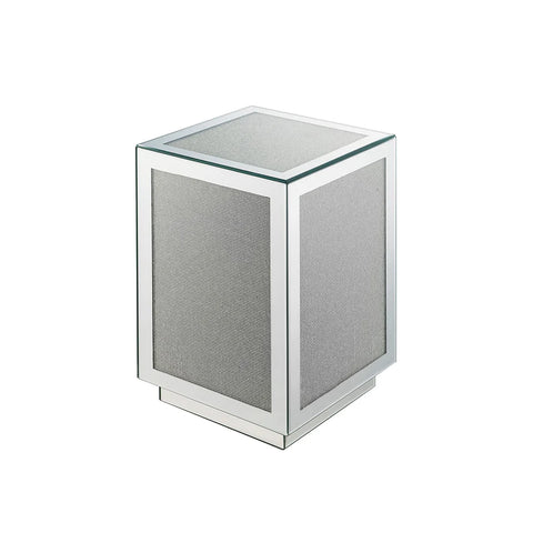 Lavina Mirrored & Faux Diamonds Accent Table Model 97686 By ACME Furniture
