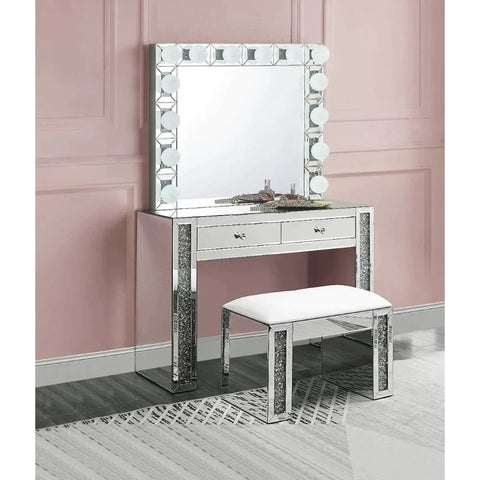 Noralie Mirrored & Faux Diamonds Wall Decor Model 97746 By ACME Furniture
