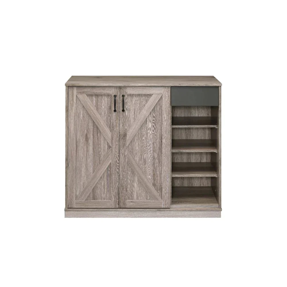 Toski Rustic Gray Oak Cabinet Model 97775 By ACME Furniture