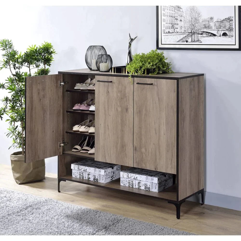 Pavati Rustic Gray Oak Cabinet Model 97785 By ACME Furniture