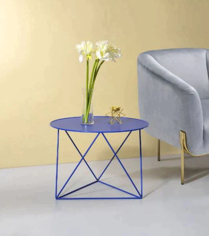 Epidia Blue Finish Accent Table Model 97840 By ACME Furniture