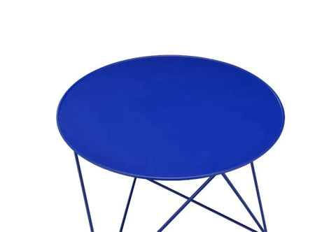 Epidia Blue Finish Accent Table Model 97840 By ACME Furniture