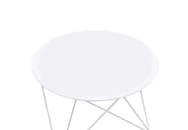 Epidia White Finish Accent Table Model 97842 By ACME Furniture