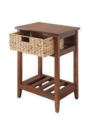 Chinu Walnut & Natural Finish Accent Table Model 97857 By ACME Furniture
