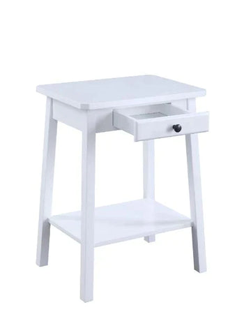 Kaife White Finish Accent Table Model 97859 By ACME Furniture