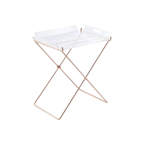 Cercie Clear Acrylic & Copper Tray Table Model 98189 By ACME Furniture