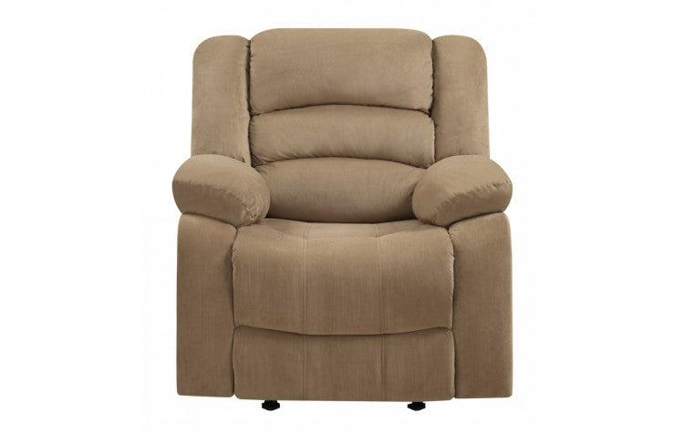 9824 Beige Microfiber Fabric Reclining ChairModel:  9824-BEIGE-CH