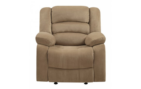 9824 Beige Microfiber Fabric Reclining ChairModel:  9824-BEIGE-CH