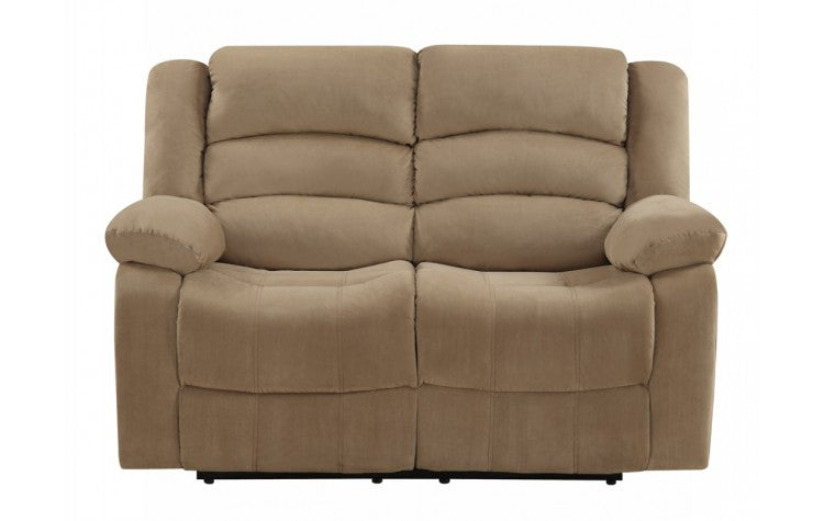 9824 Beige Microfiber Fabric Reclining LoveseatModel:  9824-BEIGE-L