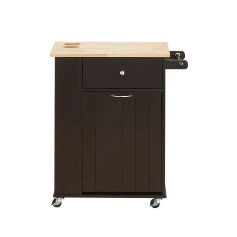 Zina Natural & Wenge Kitchen Cart Model 98392 By ACME Furniture