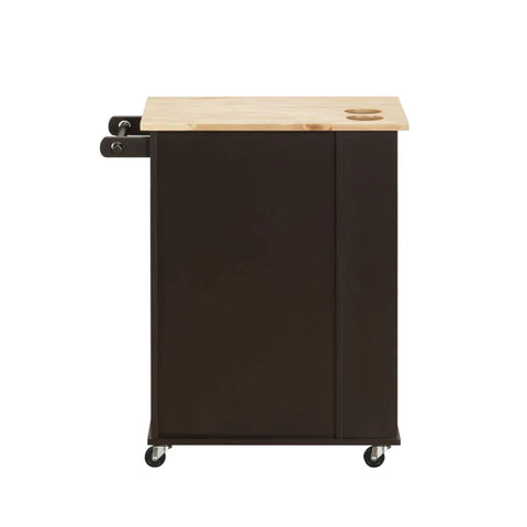 Zina Natural & Wenge Kitchen Cart Model 98392 By ACME Furniture