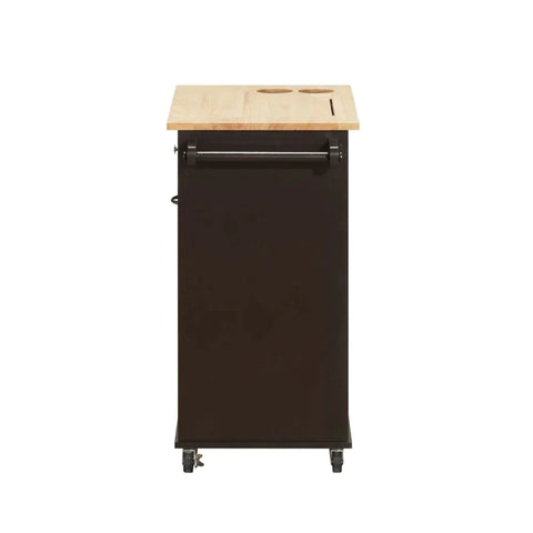 Zina Natural & Wenge Kitchen Cart Model 98392 By ACME Furniture