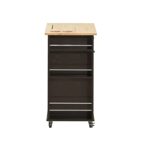 Zina Natural & Wenge Kitchen Cart Model 98392 By ACME Furniture